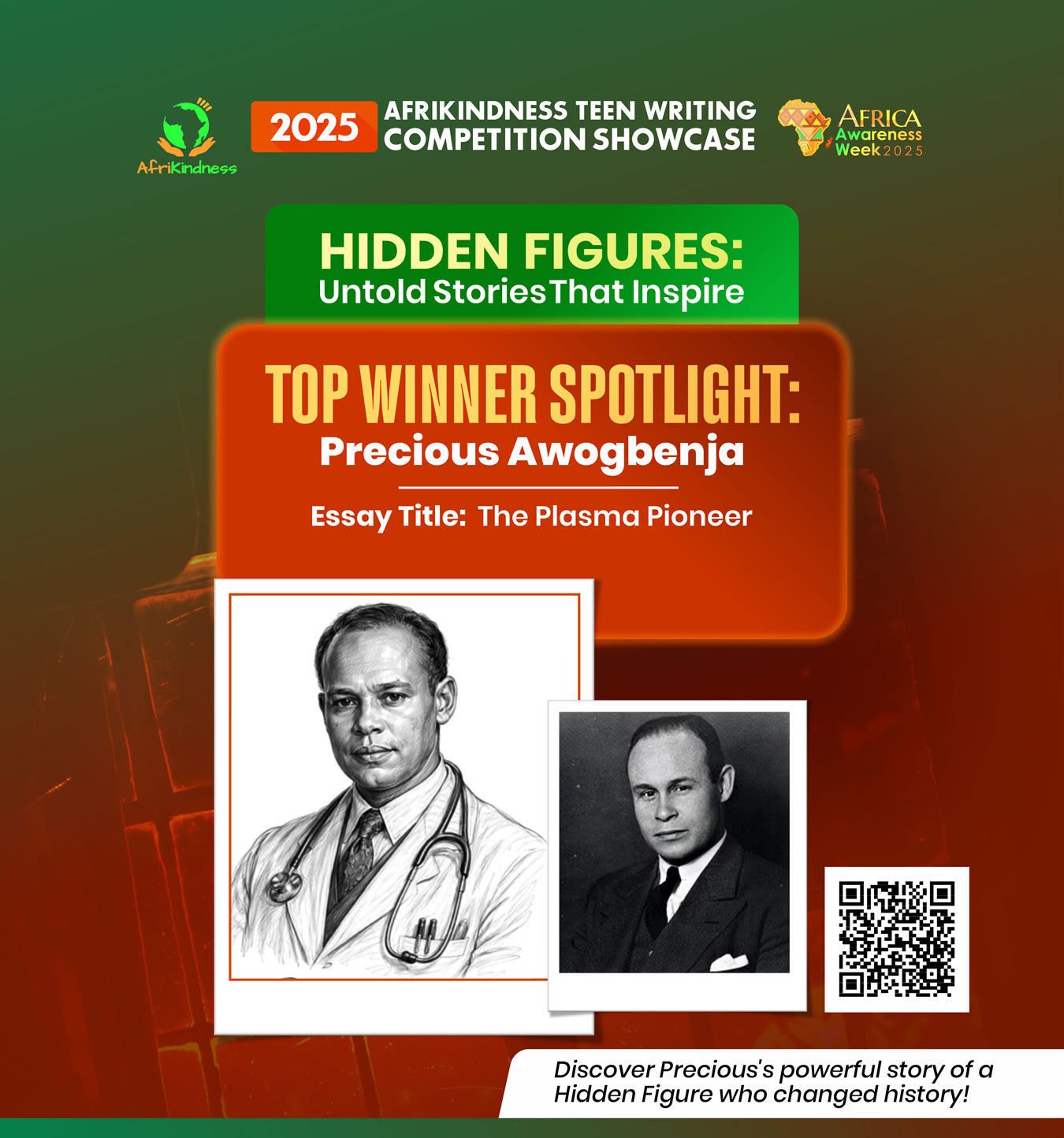 Dr Charles Drew : the plasma pioneer — Precious A.